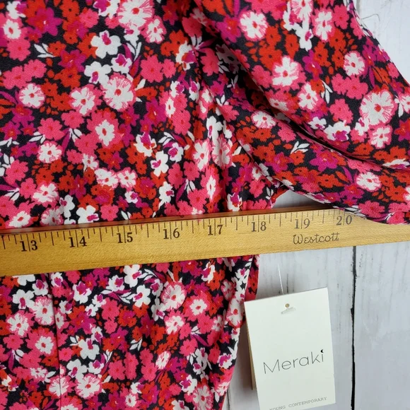 Meraki Women's Floral Blouse Size Medium - Picture 6 of 7